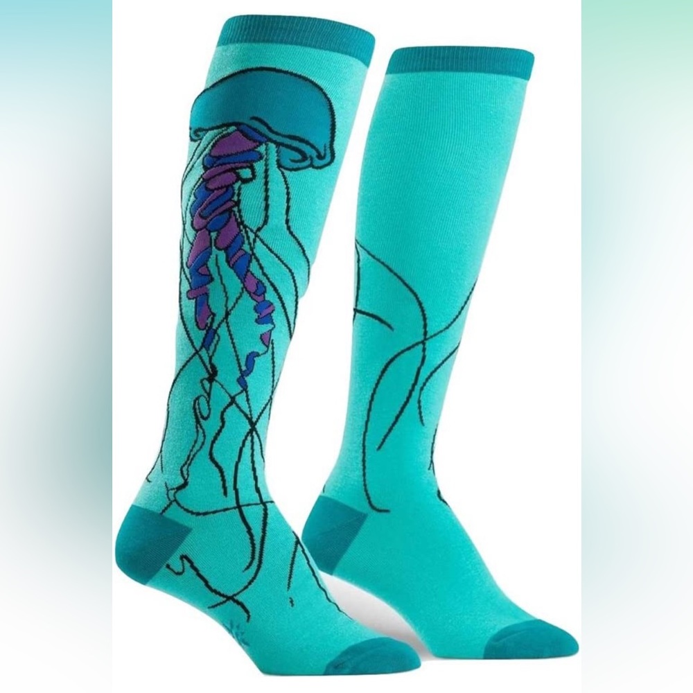 Women's Knee High Jellyfish Socks